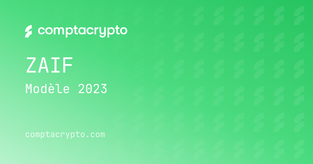 Zaif : modèle de déclaration impôts 2023